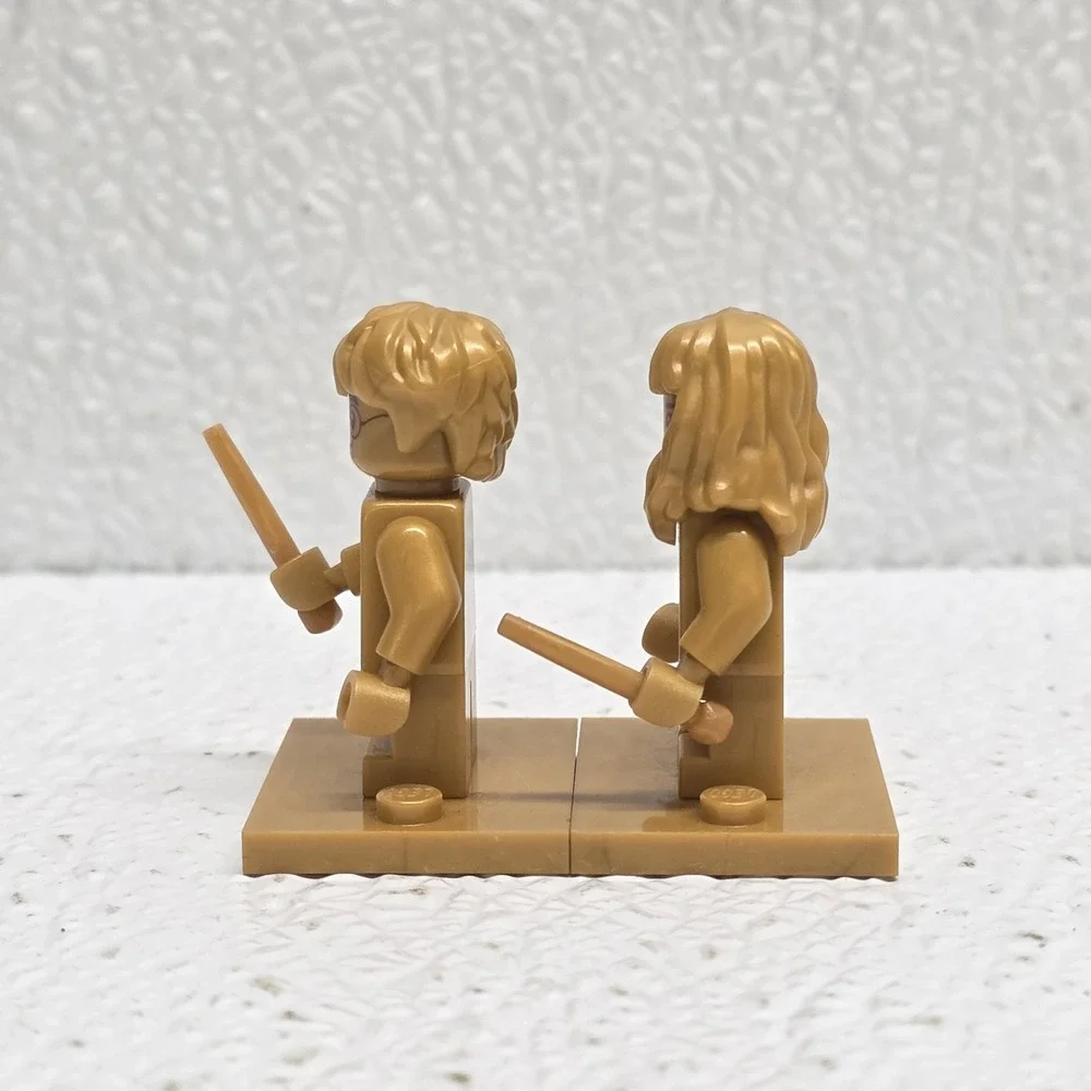 Lego Harry Potter 20 Years Golden Minifigures Lot of 2 - Harry and Hermione